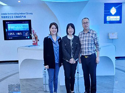 【企業(yè)走訪】——江西新商界29班陳紅懷、鄒敏同學(xué)企業(yè)——江西紅橡室內(nèi)氣候環(huán)境科技有限公司